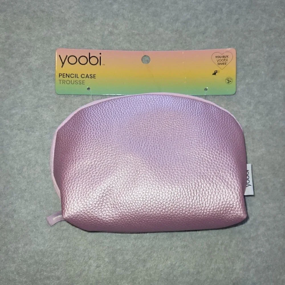 Nwt YOOBI PINK PENCIL CASE/BAG